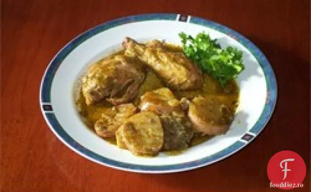Pollo (pui) Fricassee din Puerto Rico