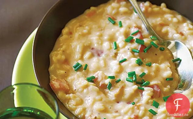 Risotto cu brânză Taleggio și slănină