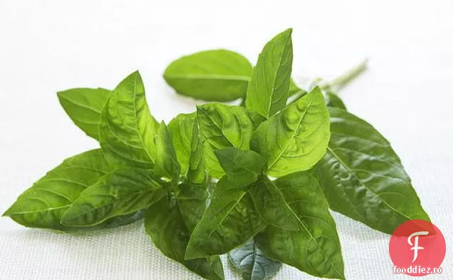 Halibut fiert cu legume provensale și ulei de busuioc