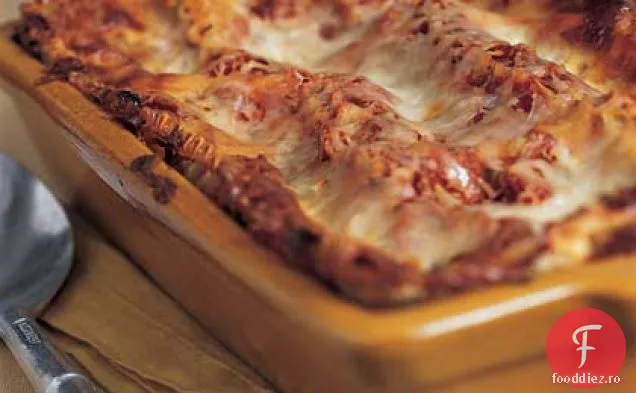 Lasagna de tomate-busuioc cu Prosciutto