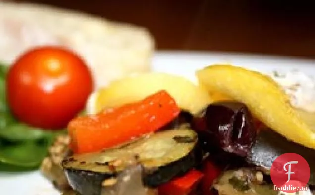 Ratatouille cu runde de mămăligă