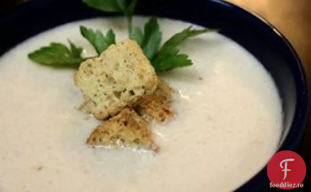 Supă De Praz De Conopidă Cu Conținut Scăzut De Carbohidrați