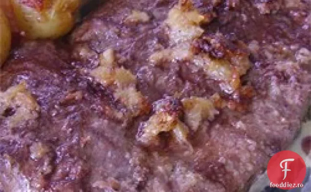 Friptură De Fier Cu Usturoi Prăjit