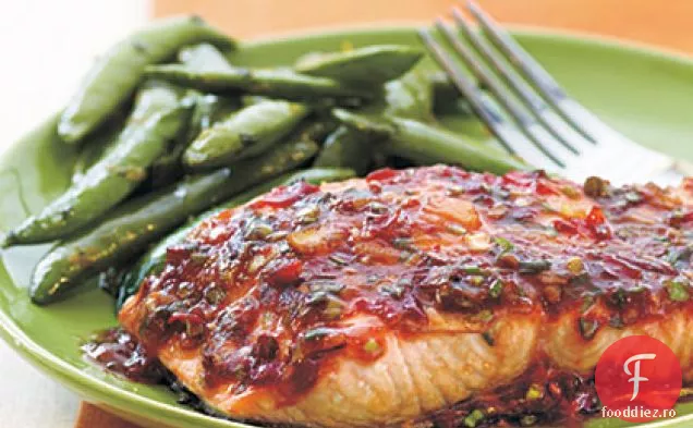 Somon Glazurat Cu Chili-Usturoi