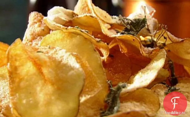 Chipsuri de ceainic cu parmezan și ierburi