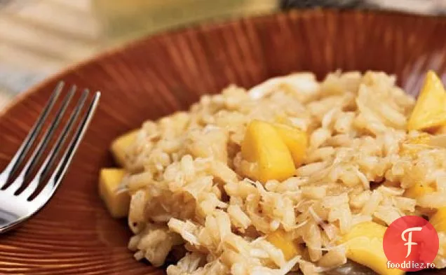 Risotto de Crab și nucă de cocos cu Mango