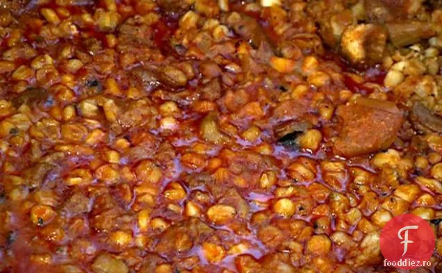 Carne de vită și tocană de Hominy: Posole