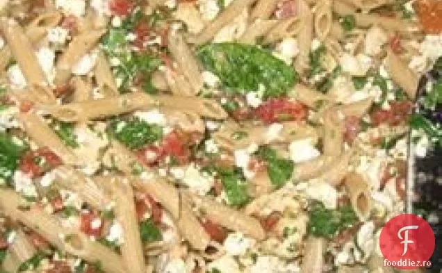 Mostaccioli cu spanac și Feta