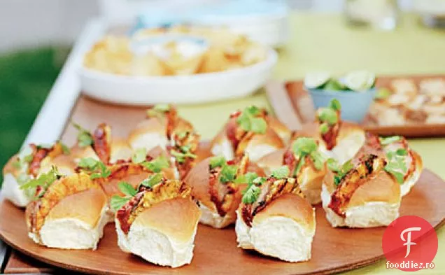 Char siu-chifle de porc și ananas glazurate
