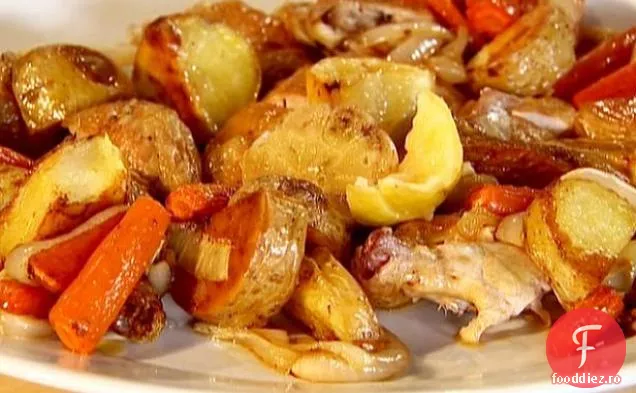 Pui Prăjit Cu Usturoi