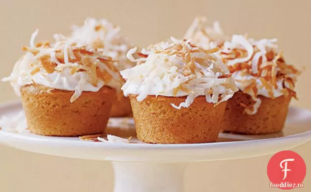 Mini Cupcakes Cu Lămâie-Nucă De Cocos