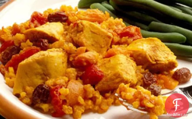 Pui Curry La Cuptor Și Orez