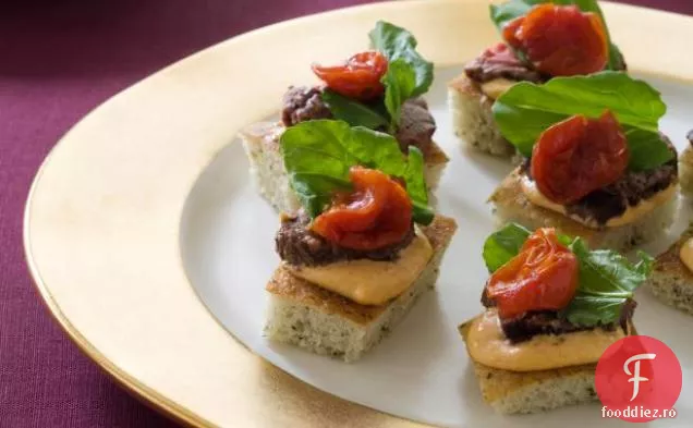 Muschiulet de vita la gratar pe toasturi Focaccia