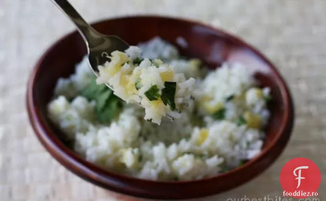 Orez lime-cilantro cu ananas