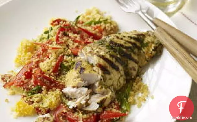 Pește Citric Cu Cuscus De Ardei Gras