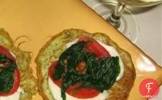 Blinele de dovlecei cu Mozzarella proaspătă și roșii