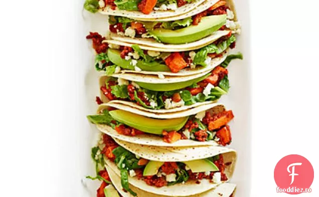 Cartofi dulci și Tacos Chorizo