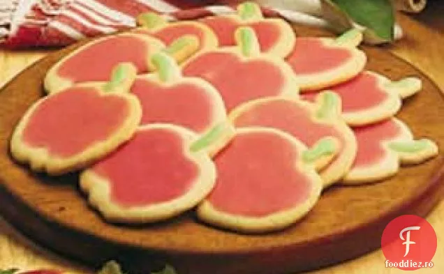 Apple Cutout Cookie-Uri De Zahăr