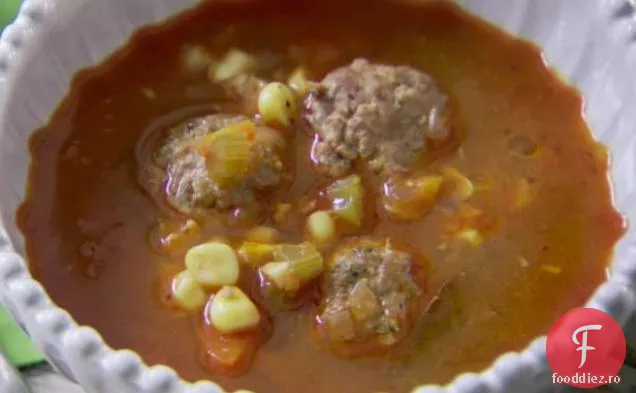 Supă de chiftele de miel (Sopa de Albondigas)