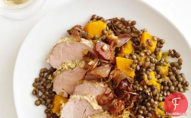 Carne De Porc Prăjită Cu Linte