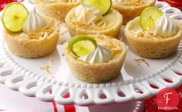 Mini plăcinte cheie de tei și nucă de cocos