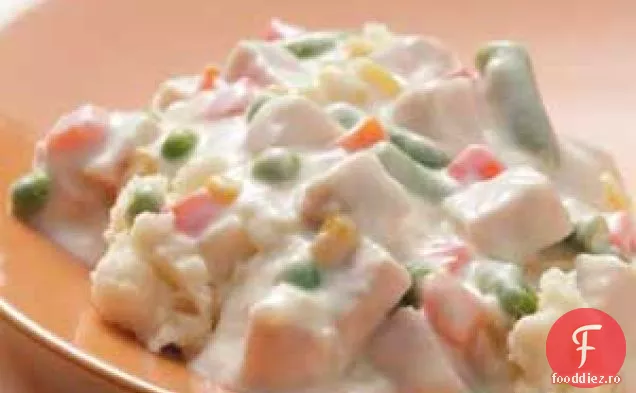 Cremă de curcan pe cartofi piure