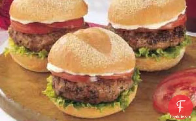 Burgeri de carne de vită și de porc