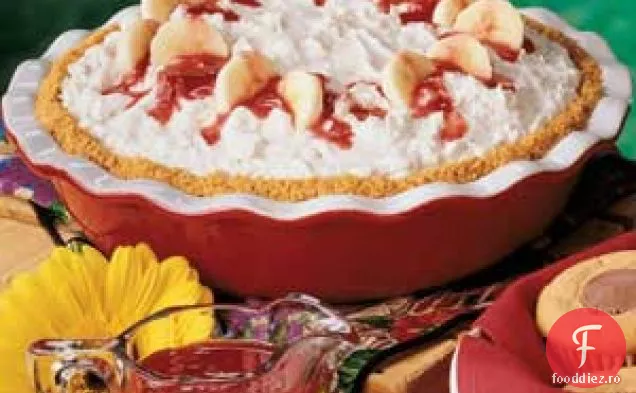 Plăcintă Cu Brânză Cu Cremă De Banane