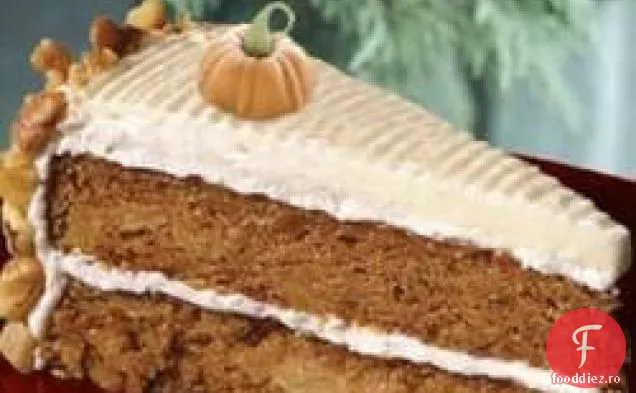 Tort de dovleac cu glazură de brânză cremă