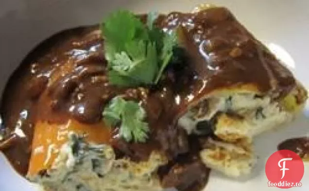 Ardei umpluți cu pui cu sos Enchilada