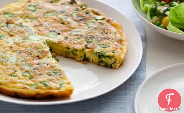 Sparanghel și brânză Jack Frittata