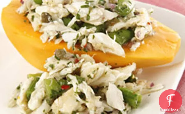 Salată De Papaya Aurie Și Crab