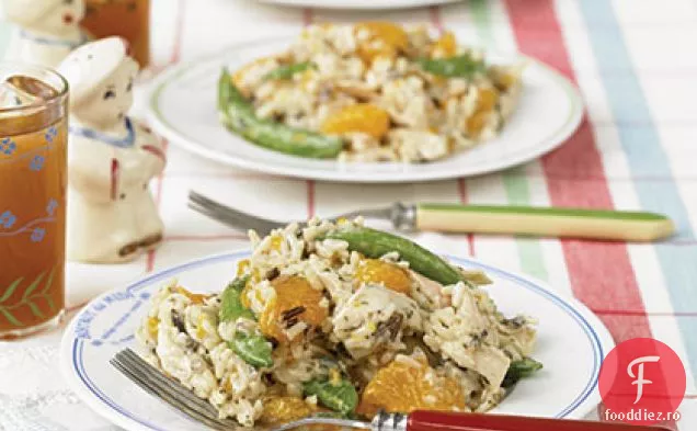 Salată De Pui Cu Orez Sălbatic Portocaliu