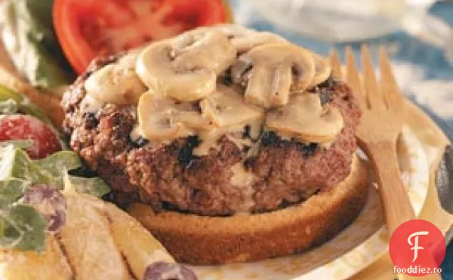 Bacon-Brânză Albastră Burgeri Umplute
