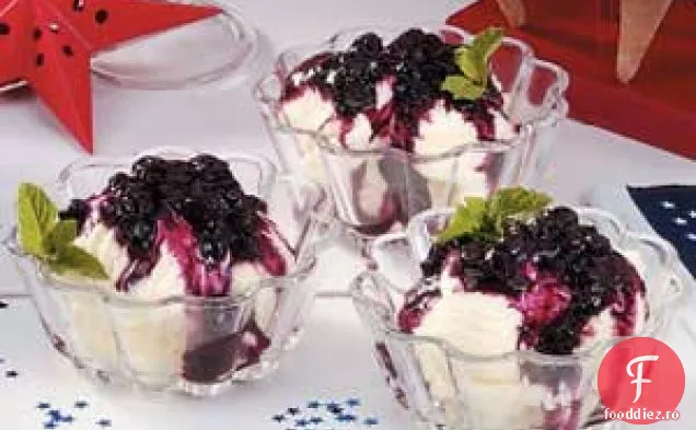 Topping De Înghețată De Afine