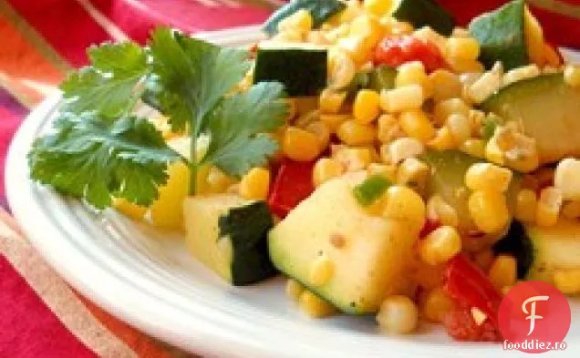 Calabacitas con Elote (dovlecei cu porumb)