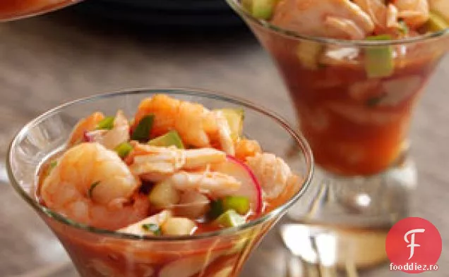 Cocktail Picant De Creveți Și Crab