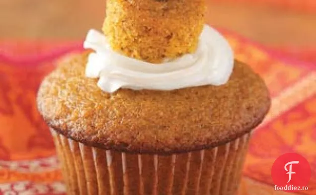 Cupcakes Cu Dovleac Umplute Cu Cremă