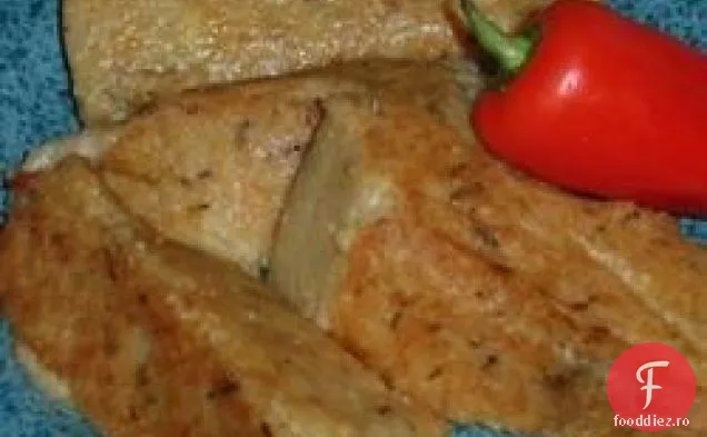 Mămăligă crocantă cu salvie și gouda afumată