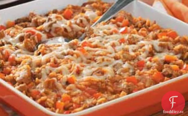 Caserola De Orez Cu Cârnați Italieni