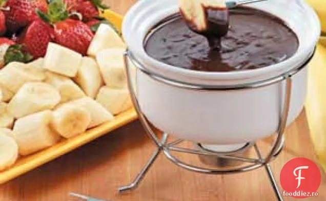 Fondue De Ciocolată Cu Unt De Arahide
