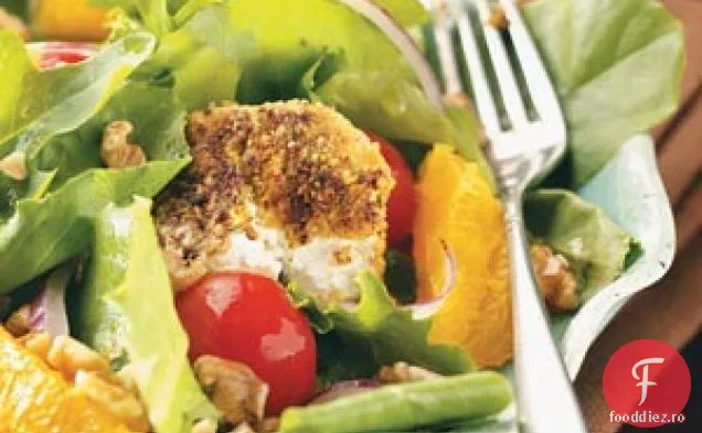 Salate cu brânză de capră cu crustă de fistic