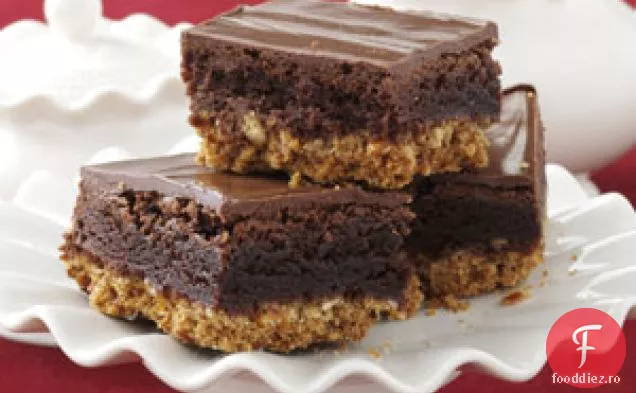 Brownies Cu Covrig Cu Trei Straturi