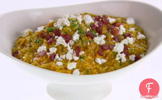 Risotto cu brânză de dovleac și capră