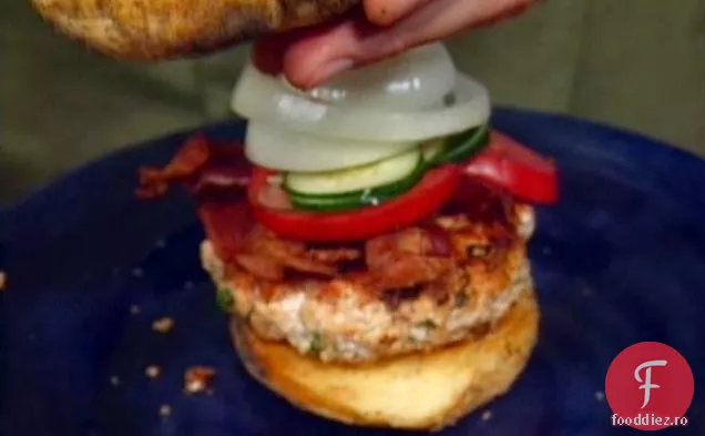 Burgeri cu somon prăjit
