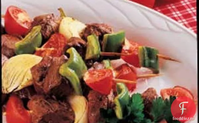 Kabobs De Carne De Vită Curry