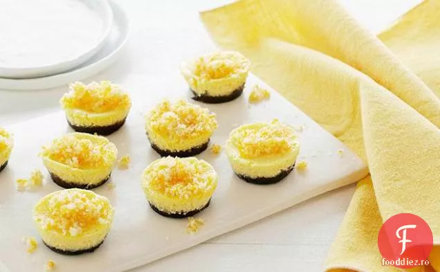 Cheesecakes individuale de portocale și ciocolată