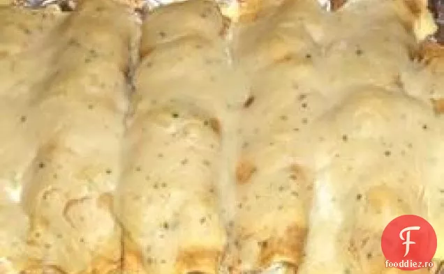 Crepe de pui sau curcan cu tarhon