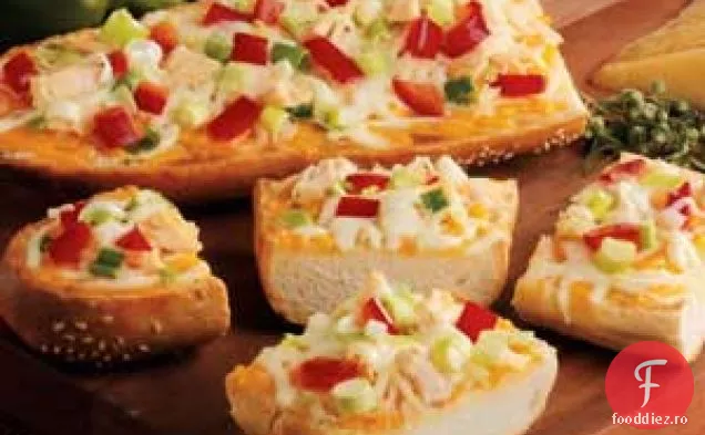 Pizza De Pâine Franceză De Pui