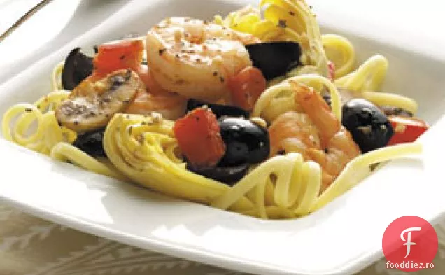 Creveți mediteraneeni și Linguine